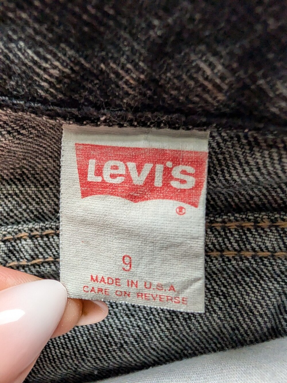 Rare 1980s Vintage Levi's 900 Series Women's Black Denim Jeans Tapered High Rise - Picture 11 of 14